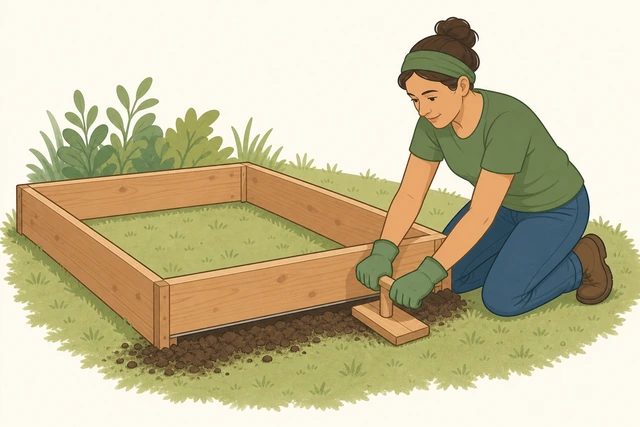 Illustration for Backfill any remaining gap under the low side.