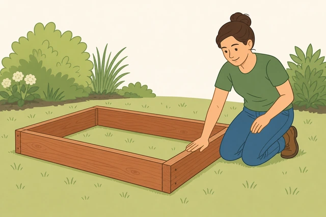 Illustration for Recheck for rocking before filling with soil.