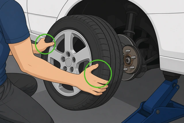 Illustration: pull the wheel straight off the hub.