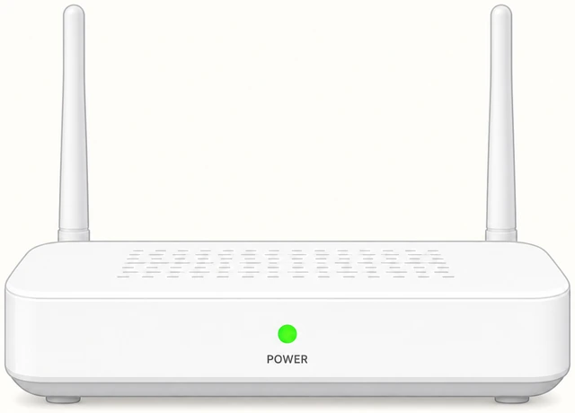 Illustration: router with solid green power light