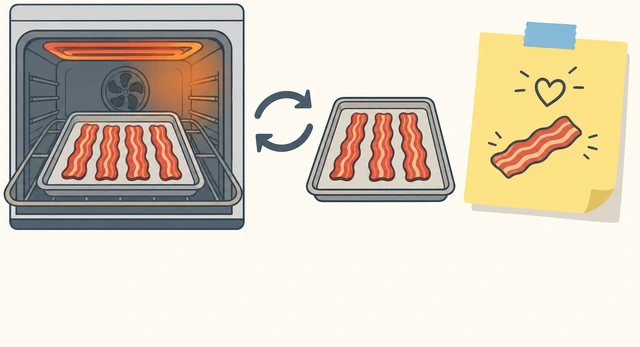 Illustration: noting oven hot-spot habit of rotating pans halfway