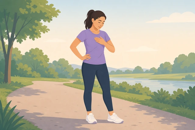 Illustration: pausing to check how the body feels after cool-down