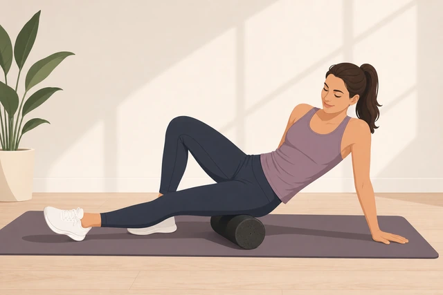 Illustration: light foam rolling after workout