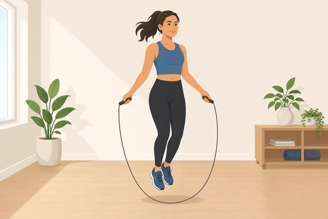 Illustration: clear floor space with athletic shoes not socks