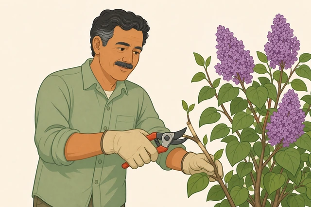 Illustration for Cut well into healthy wood.