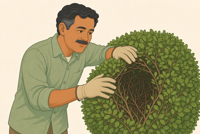 Illustration for Check the interior for live buds or shoots.