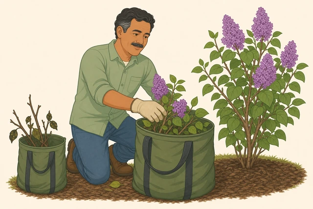 Illustration for Clear and sort the clippings.