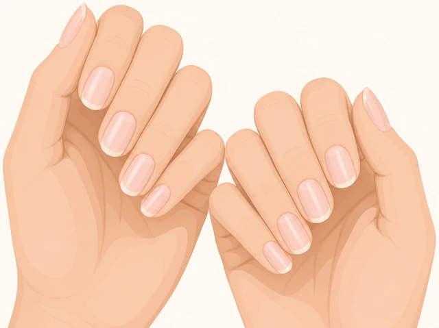 Illustration: recovered natural nails ready for light polish later
