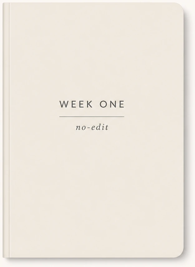 Illustration: notebook closed without flipping back through pages