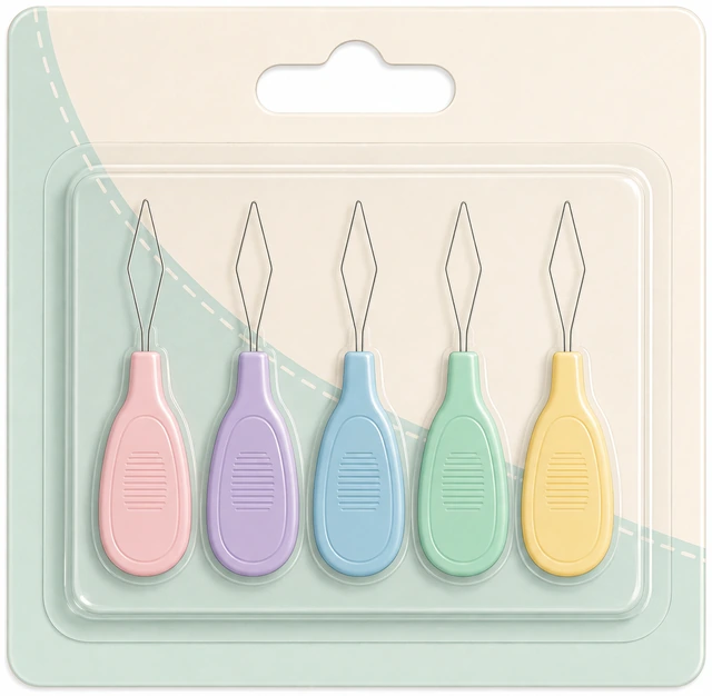 Illustration: inexpensive needle threader pack for sewing