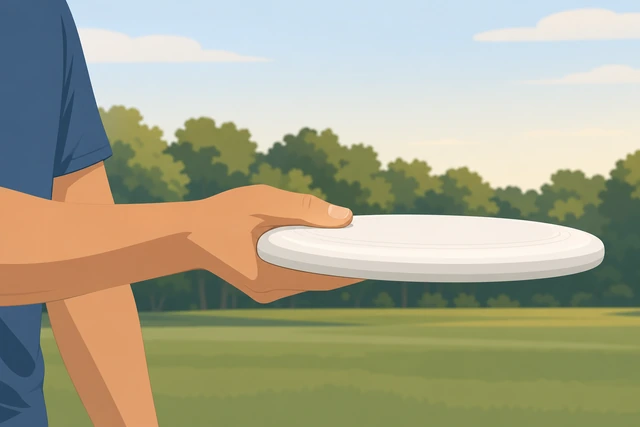 Illustration: evening out disc edge tilt before throw