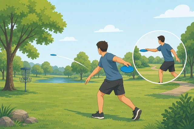 Illustration: note that forehand comes after backhand basics for frisbee