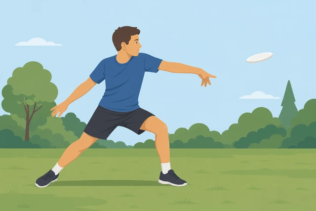 Illustration: wrist snap release on a flat plane for backhand frisbee