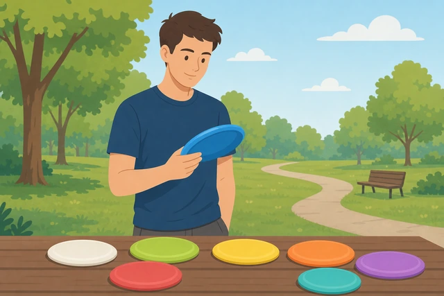 Illustration: choosing a standard beginner flying disc