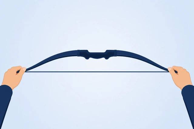 Illustration: evening tension on both bow wings