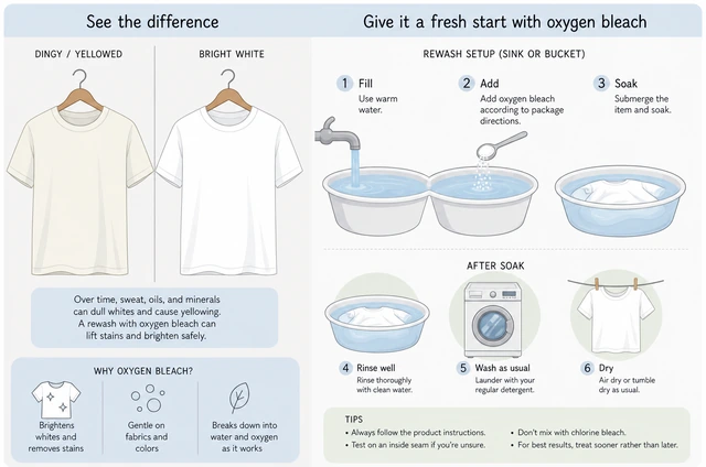 Illustration: a dark sock being pulled out of a white laundry pile and set aside