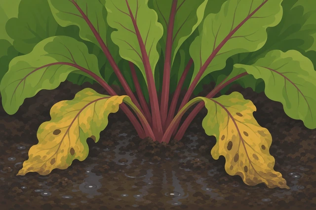 Illustration for Check for overwatering signs after watering.