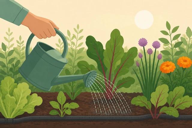 Illustration for Water in-ground beds deeply, a few times a week.