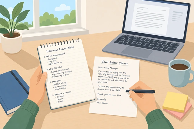 Illustration: saving detailed gap explanation for the interview if asked