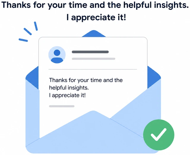 Illustration: short fit sentence linking interview detail to candidate strength